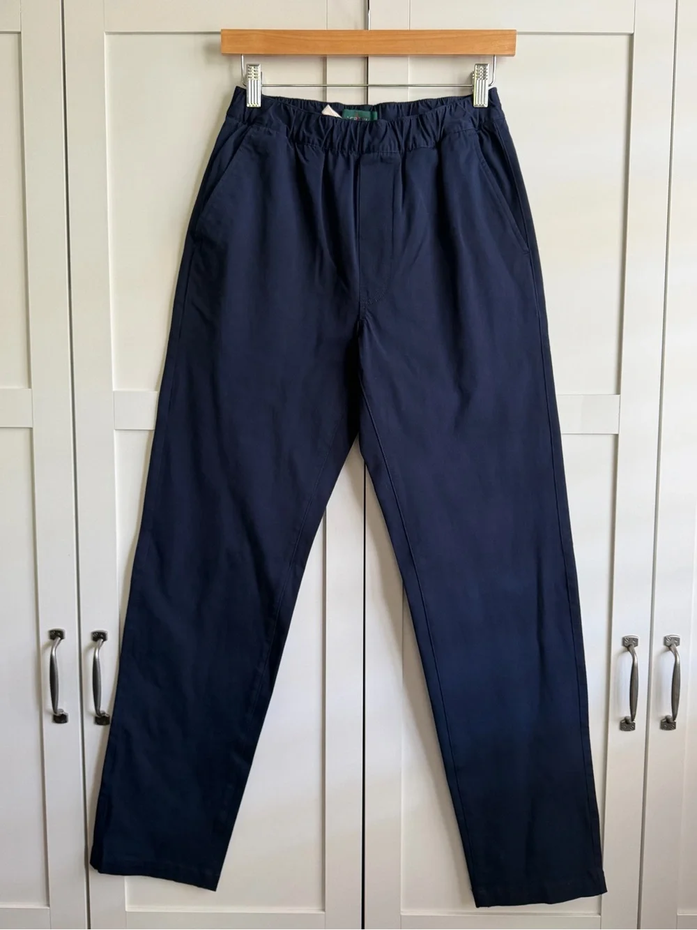 J.Crew Drawstring Pant in Stretch Cotton Blend in Navy Blue Size XS